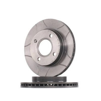 Abbildung von BREMBO MAX LINE 09.6727.77 Bremsscheibe 240 20 4 innenbelüftet, geschlitzt beschichtet mit verzahnter Federscheibe FORD: FIESTA 3,
