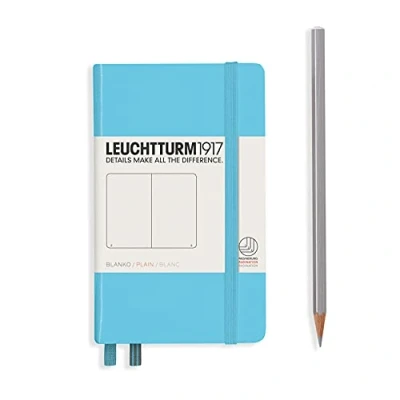 Abbildung von LEUCHTTURM1917 357478 Notizbuch Pocket (A6), Hardcover, 187 nummerierte Seiten, Ice Blue, blanko