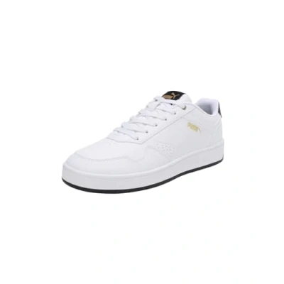 Abbildung von PUMA Herren Court Classic Sneaker, Weiß Schwarz Gold, 46 EU