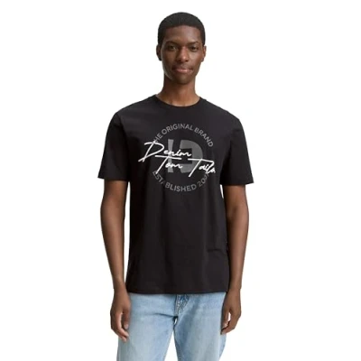 Abbildung von TOM TAILOR Denim Herren 1046897 T Shirt, 10916 Almost Black, XXL EU