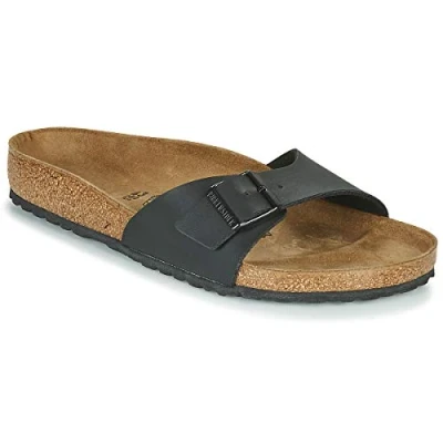 Abbildung von Birkenstock Madrid BIG Buckle Narrow FIT Pantolette flach, Damen, Größe: 36, Black Schuhe
