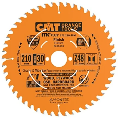Abbildung von CMT ORANGE TOOLS 272.210.48M ITK PLUS KREISSÄGEBLATT HM 210X1.8X30(+25) Z=48 ATB+SHEAR