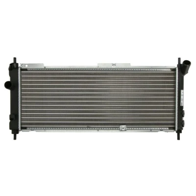 Abbildung von NISSENS 63254A Kühler, Motorkühlung Aluminium 680 270 23 Kühlrippen mechanisch gefügt OPEL: Corsa B Hatchback
