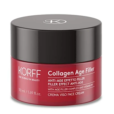 Abbildung von Korff Collagen Age Filler Gesichtscreme Globale Anti Formel mit Complex, Meereskollagen, Vitamin PP Falten Wirkung, feuchtigkeitsspendend, Highlighter 50 ml