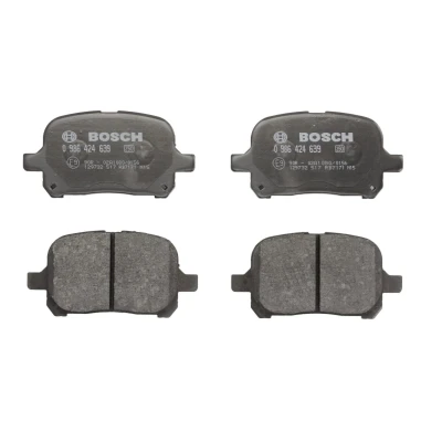 Abbildung von BOSCH 0 986 424 639 Bremsbelagsatz Low Metallic mit Anti Quietsch Blech, Montageanleitung TOYOTA: Previa / Estima II, Camry V Saloon