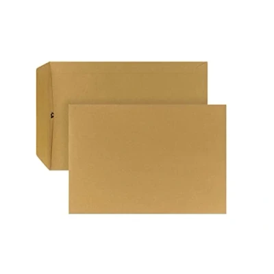 Abbildung von POSTHORN Versandtasche B5 (500 Stück), selbstklebende Versandtaschen ohne Fenster, braune für die tägliche Korrespondenz, Geschäftspost und Co., 250 x 176 mm, 90g/m²