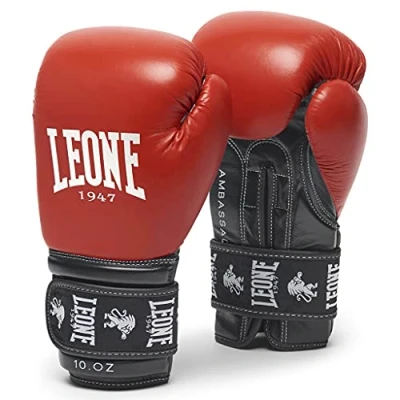 Abbildung von LEONE 1947 Unisex Erwachsene Botschafter Boxhandschuhe, rot, 12 oz