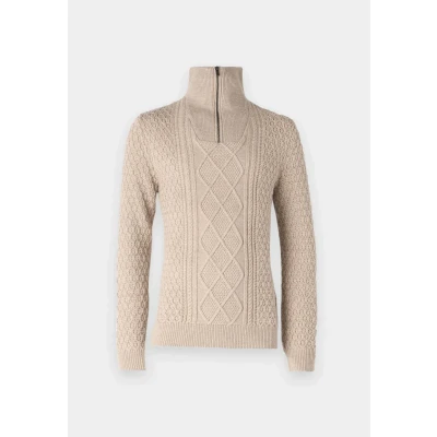 Abbildung von Jack &amp; Jones Premium Jprblunorth Strickpullover, Herren, Größe: Medium, Taupe
