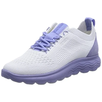 Abbildung von Geox Spherica Sneaker low, Damen, Größe: 41, Off white light violet Schuhe