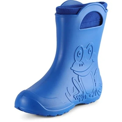 Abbildung von Ladeheid Eva Gummistiefel Damen federleichte wasserdichte Damenschuhe Regenschuhe LA CA 09 (Blau, 36/37 EU)