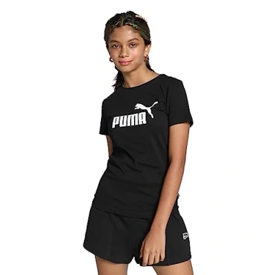 Abbildung von Puma LOGO Unisex Tshirt print für Kinder, Größe: 104, black