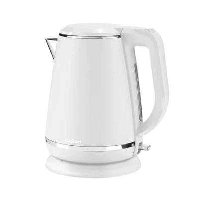 Abbildung von Cuisinart Wasserkocher Schneller kochender, kabelloser Wasserkocher, 3KW Weiß, Edelstahl, mattes Finish 1,5L Fassungsvermögen Teil von koordinierten und Toaster Sets