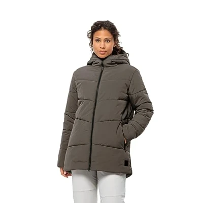 Abbildung von Jack Wolfskin Karolinger Wintermantel, Damen, Größe: XS, Cold coffee