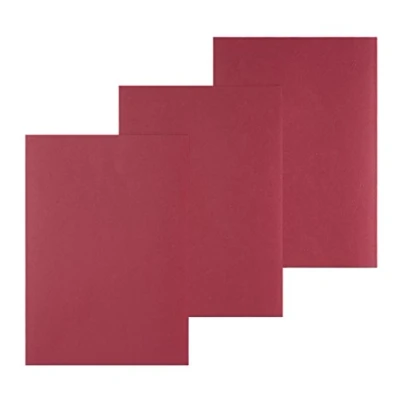 Abbildung von Pavo Einbanddeckel Lederoptik DIN A4, 250 g/m², 100 er Pack, rot