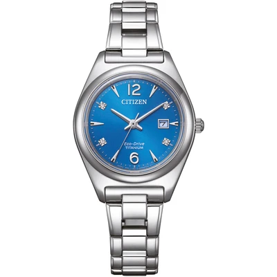Abbildung von CITIZEN Damen Analog Quarz Uhr mit Titan Armband EW2601 81L