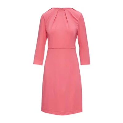 Abbildung von s.Oliver Black Label MIT Raffdetails Jerseykleid, Damen, Größe: 42, Pink