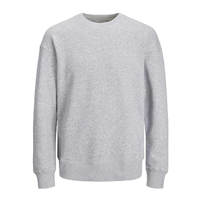 Abbildung von Jack &amp; Jones Jjebradley CREW Sweatshirt, Herren, Größe: 3XL, Light grey melange