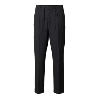 Abbildung von SELETED HOMME Herren SLH190 REG Tapered Leroy Pleat Pant NOOS Hose, Black, M