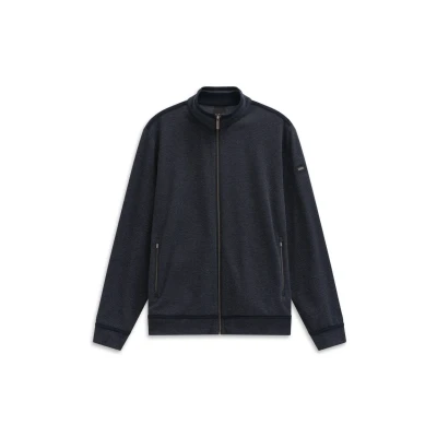 Abbildung von bugatti MIT Stehkragen Strickjacke, Herren, Größe: XXL, Marine