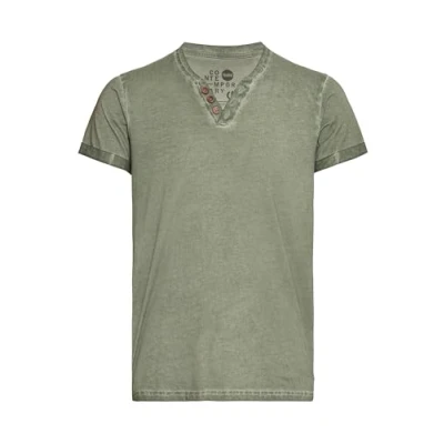 Abbildung von Solid Sdtino Tshirt basic, Herren, Größe: Small, Olive
