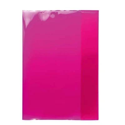 Abbildung von HERMA 19606 Heftumschläge A4 Transparent Pink Rosa, 10 Stück, Hefthüllen aus strapazierfähiger, abwischbarer &amp; extra dicker Polypropylen Folie, durchsichtige Heftschoner Set für Schulhefte, farbig
