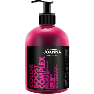 Abbildung von Joanna Professional Farb Toner Tönungs Shampoo in Rosa Grau für das Haar mit Mikroprotein dauerhafte Farbtoning Locken Glanz &amp; warme Farbe Pink 500 g