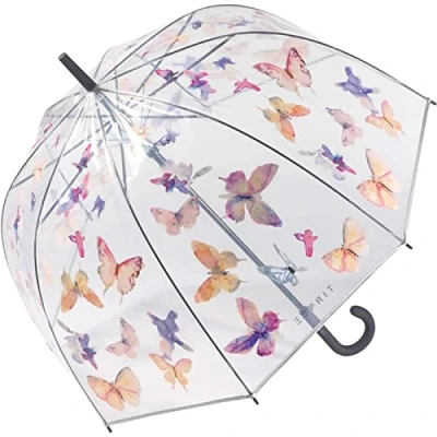 Abbildung von Esprit Glockenschirm mit Automatik transparent Butterfly Dance