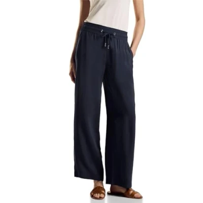 Abbildung von Street One WIDE LEG Stoffhose, Damen, Größe: 36x30, Blau