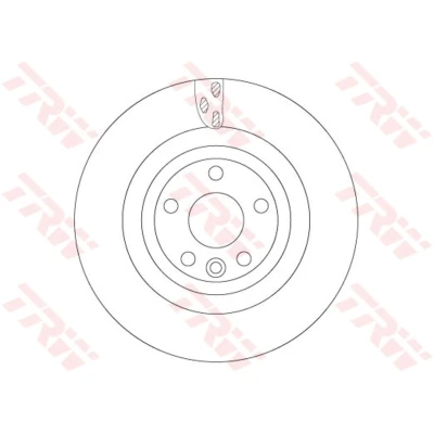 Abbildung von TRW DF6706S Bremsscheibe 325 20 5 108 Belüftet lackiert JAGUAR: F Pace, I Pace