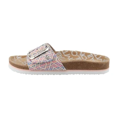 Abbildung von TOM Tailor Trenner MIT Buntem Muster Pantolette flach, Damen, Größe: 42, Blue multi Schuhe
