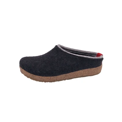 Abbildung von Haflinger Hausschuh, Größe: 37, Graphit Schuhe