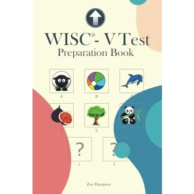 Abbildung von WISC V Test Preparation Book: Practice for with Picture Concepts, Pattern Matrix Reasoning, Naming Speed Literacy and Quantity, Symbol ... Span Subtests (IQ Tests series, Band 12)