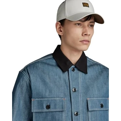 Abbildung von G STAR RAW Herren Originals Baseball Cap, Grau (Oyster Mushroom D03219 D387 D607), PC