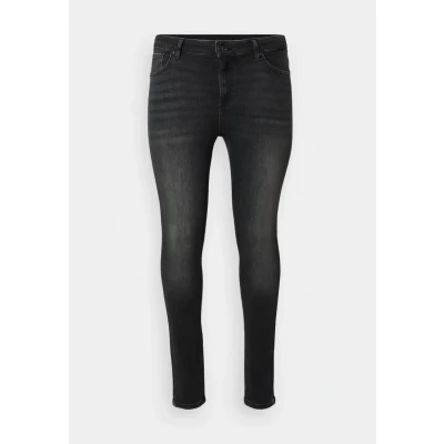 Abbildung von ONLY Carmakoma Carwilly Jeans Skinny Fit, Damen, Größe: 42x32, Washed black