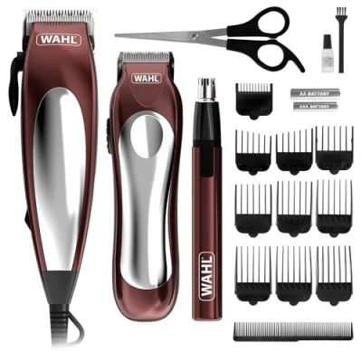 Abbildung von Wahl Home Pro Combo 3in1, Haarschneider Geschenkset, für Männer, Rasierapparat mit Kabel, Barttrimmer Stoppelschneider, persönliches Trimmen, Männerpflege Set