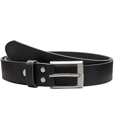 Abbildung von Vascavi Ledergürtel, 3 cm breit, Made in Germany, echt Leder Gürtel für Damen und Herren, kürzbar (100 Gesamtlänge 110 cm, Hellbraun)