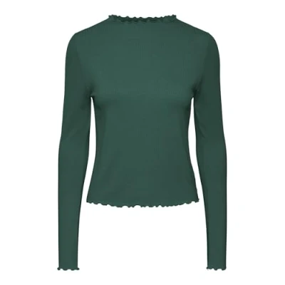 Abbildung von Pieces Pcnicca Langarmshirt, Damen, Größe: XS, Trekking green