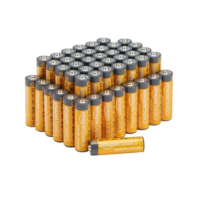 Abbildung von Amazon Basics AA Alkalisch batterien, leistungsstark, 1,5 V, 48er Pack (Aussehen kann variieren)