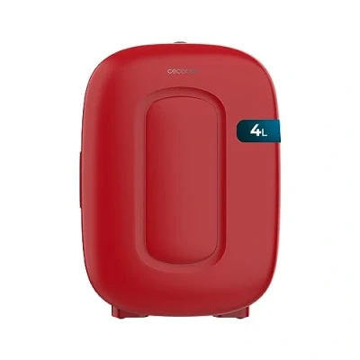 Abbildung von Cecotec Mini Kühlschrank Bolero MiniCooling 4L Bora Red, Betrieb mit 12V 220V, Kompatibel Auto und Wohnwagen, Kühl Heizfunktion, Temperaturbereich 5 65º, Einfacher Transport.