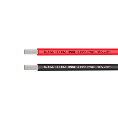 Abbildung von TUOFENG 16 AWG Wire Silicone Wires 1.31 mm² Electric Soft and Flexible Tinned Copper [3 m Black 3 Red] Stranded