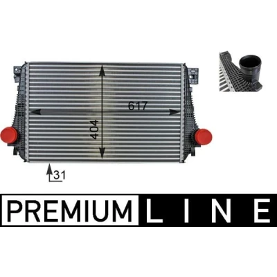 Abbildung von MAHLE ORIGINAL CI 27 000P Ladeluftkühler