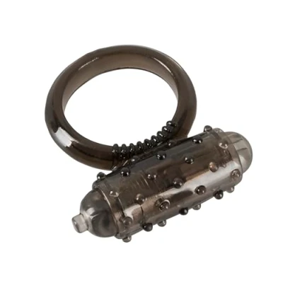 Abbildung von You2Toys Vibro Ring Dark sehr flexibler Cockring für Männer und Frauen, Blutstau Effekt, Erektions Verlängerung, mit Mini Vibrator, schwarz