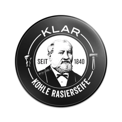Abbildung von Klar Seifen Rasierseife Aktivkohle 110g, palmölfrei, Duft neutral / ohne Duftstoffe, für empfindliche, fettige und zu Akne neigender Haut 11134