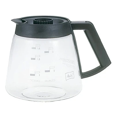 Abbildung von Melitta Glaskanne, Ersatz Kaffeekanne für Filterkaffeemaschinen, Borosilikatglas, 1,8 l