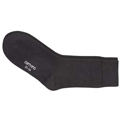 Abbildung von Camano Mädchen 3701 Socken, Schwarz (Black 5), 27 30 (Herstellergröße: 27/30) (3er Pack)
