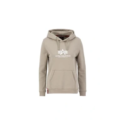 Abbildung von Alpha Industries NEW Basic Hoody Kapuzenpullover, Damen, Größe: Large, Vintage sand