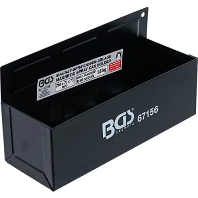 Abbildung von BGS 67156 Magnet Spraydosen Ablage 210 x 75 70 mm 6 starke Magnete, Haltekraft ca. 1,8 kg