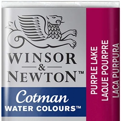 Abbildung von Winsor &amp; Newton 0301544 Cotman Aquarellfarbe mit guter Transparenz, hervorragender Tönungsstärke und guten Maleigenschaften, Wasserfarbe im 1/2 Napf Purpurlack