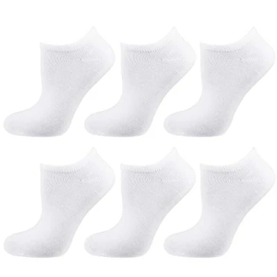 Abbildung von Nur Die Damen 6er Pack Sneaker Socken aus Weicher &amp; Atmungsaktiver Baumwolle Kurzzsocken Socken, Weiß, 39 42