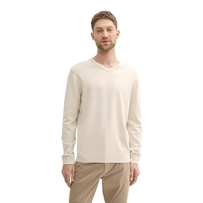 Abbildung von TOM Tailor Strickpullover, Herren, Größe: XL, Sand white melange